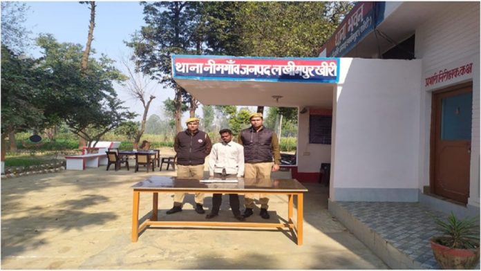 थाना नीमगांव पुलिस द्वारा, वांछित अभियुक्त लक्ष्मन पुत्र कढिले को आलाकत्ल बघौड़ी बरामद कर गिरफ्तार किया गया