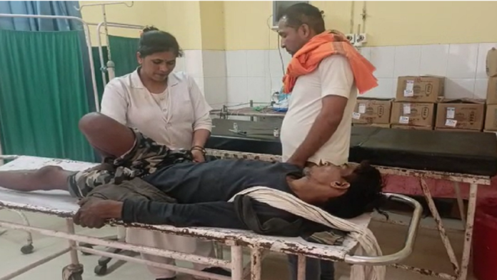 भरतपुर मथुरा मार्ग पर अज्ञात वाहन ने बाइक सवार को मारी टक्कर घायल को उपचार हेतु अस्पताल में कराया भर्ती