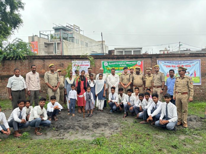 बरखेड़ा नगर पंचायत अध्यक्ष श्याम बिहारी भोजबाल ने किया वृक्षारोपण